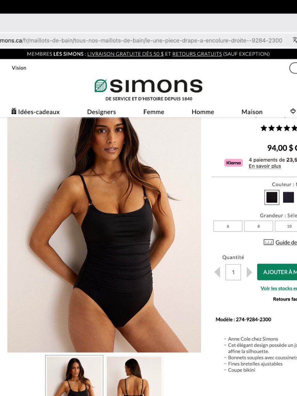 Anne Cole rushed one piece swimsuit